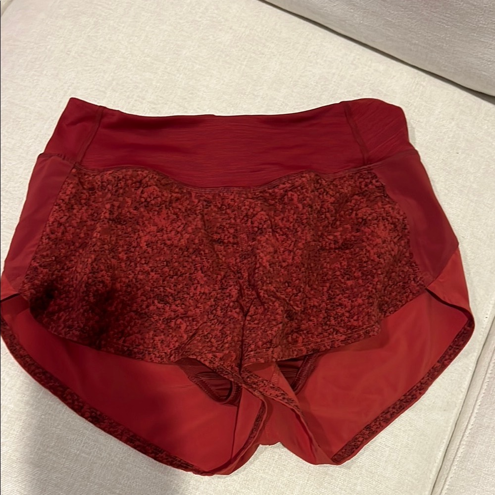 Outdoor Voices - red shorts